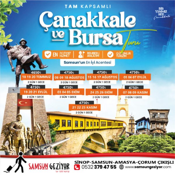 Çanakkale ve Bursa Turu