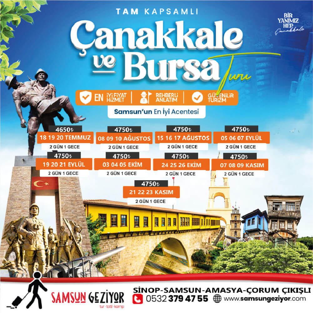 Çanakkale ve Bursa Turu