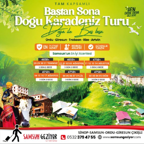 Baştan Sona Doğu Karadeniz Turu
